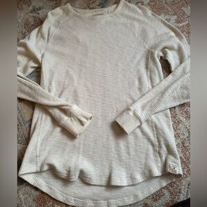 Lucky Brand Textured Cream Sweater